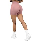 SUUKSESS Women Seamless Booty Shorts Butt Lifting High Waisted Workout Shorts