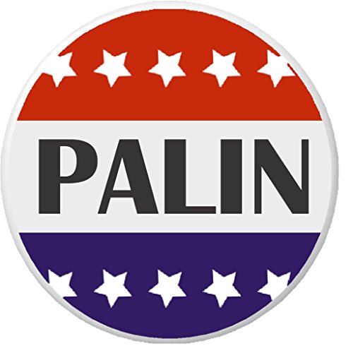Palin Red White Blue Stars 1.25' Pinback Button Pin Sarah