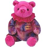 Ty Beanie Baby January Garnet Birthstone Teddy Happy Birthday Bear