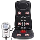 VIKTOR JURGEN Car Back Massager with Heat – 6-Motor Vibration Massage Seat Cushion – Pain Relief for Full Back, Shoulder and Thigh Pains-Best Father's Day Gifts