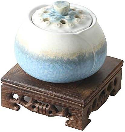 Timing Temperature Control Incense Burner,Electronic Ceramic Aromatherapy Furnace,Agarwood Essential Oil Electric Diffuser Home Porcelain,Balcony,Porch,Patio,Garden Essential