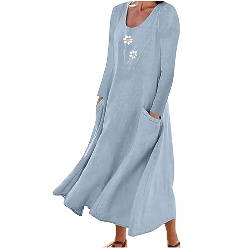 Long Dresses Linen Maxi Dress Amazon Women Casual Summer