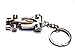 Mehr® F1 Race Car Key Chain | Driver Keychain w Key Ring (Chrome)