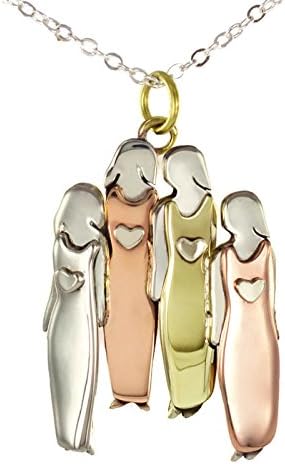 Four Sisters Pendant Necklace Far Fetched Mima &amp; Oly 4 Best Friends