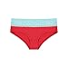 6 Pack: Free to Live Women's Lace Band Cotton Hipster Panties - Made in USA (Medium, Baby Pink, Blue, Fuchsia, Heather Grey, Red, White)