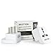 [2 Pack] BESTTEN Travel Adapter for China, Australia, New Zealand, Argentina (See List), Type I, 3-Pin Grounded Plug and 3-Prong Tamper-Resistant Socket