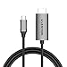 LENTION 6FT USB C to HDMI 2.0 Cable Adapter (4K/60Hz) Compatible 2023-2016 MacBook Pro, New iPad/Surface/Mac Air, Note 21/20/10, Stable Driver Certified (CB-CU707-2M, Space Gray)