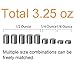Ruisita 3.25 Ounce Tungsten Weights for Wood Car - Cylinders in Assorted Sizes to Optimize Speed, Compatible With Pinewood Derby