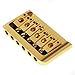 Kmise A1247 1 Pack BG-2002-D-GD Hardtail Electric Guitar Fixed Bridge, Gold