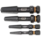 GEARWRENCH 4 PC. Bolt Biter Screw Extraction Set - 84787, Chrome, Large