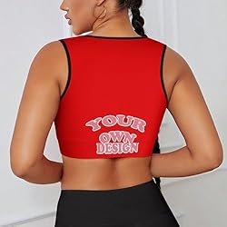 Custom Bras for Women - Personalized Crop Tops with