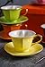 ARTVIGOR Heart Shape Glazed Boxed 150 Milliliter / 5.1 Ounce Roll Over Image to Zoom Saucer, 3.7 x 3.7 x 2.5 inches, 6-piece mixed color cup set