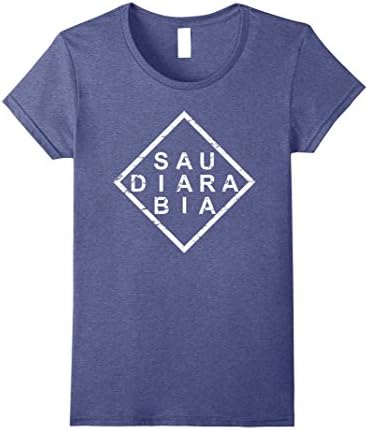 Womens Stylish Saudi Arabia T-Shirt Medium Heather Blue