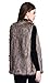 Escalier Women Faux Fur Vest Waistcoat Sleeveless Jacket, Khaki, 8/10