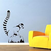 Gidet Wall Stickers Art Decor Vinyl Peel and Stick Mural Removable Decals Lemur Catta Animal Decal House Home Decor Adesivo Parede Vinilo Pegatina