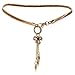 MoYoTo Womens Fashion Gold Waist Chain Jewelry Belts Elastic Belts For Dress with Tassel (Bow-Gold)