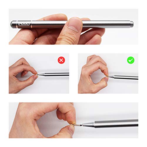 PONY Disc Tip, 6-Pack High Precision and Universal Crystal Round Shape Replaceable Stylus Pen Disc Tips