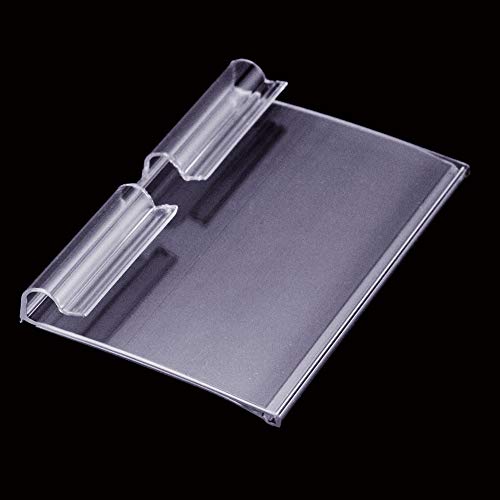 Twdrer 80 PCS Clear Plastic Label Holders for Wire Shelf Retail Price