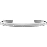 Daniel Wellington Classic Lumine Bracelet L - Silver Bangle Cuff Bracelet with Crystals, 316L Stainless Steel, Adjustable, Stackable, 7 Inches