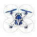 Hubsan H111 Q4 Nano Drone Quadcopter - World's Smallest Mini Kids Drone - 2.4 GHz 4CH RC Drone - Exclusive Blue
