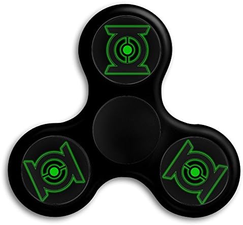 Green Lantern Tri-Spinner Fidget Spinner Focus Toy Stress Reducer EDC Focus Toy For Kid And Adult High Speed Relieving ADHD, OCD, Anxiety