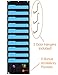 COMPONO Wall Storage Pocket Charts (10 Pocket - 1 Pack, Black) File Organizers with Free Bonus 3 Door Hangers- Best Pocket Chart for School, Home, or Office Use. Wall Pocket Chart Organizer