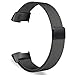 Oitom Metal Bands Compatible Fitbit Charge 3 Band Women Men Small,Magnetic Stainless Steel Milanese Loop Replacement Band Wrist Straps Accessories(Small 5.1