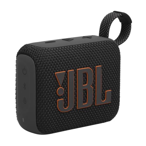 Go 4 in Schwarz – Tragbare Bluetooth-Lautsprecher-Box mit JBL Pro Sound, tiefem Bass und Playtime-Boost-Funktion – Wasserfest und staubfest – 7 h Laufzeit