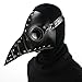 SaiDeng Halloween Party Mask Plague Doctor Cosplay Props Steampunk PU Leather Mask (Black2)