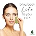 Jade Gua Sha Massage Stone - Organic Anti Aging Gua Sha Facial Tool, Newest Hand Made Gua-Sha Board – Natural Healing Stone Tools for Facial Spa Acupuncture Trigger Point Treatment. Includes E-sha sha