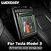 LUCKEASY Hidden Transparent Storage Box for Tesla Model 3 Model Y 2017-2022 Armrest Box Storage Box Interior Accessories
