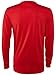 adidas Men's Badge of Sport Classic Long-Sleeve Tee, Scarlet/Black, Medium