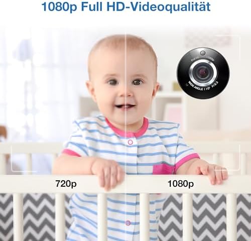 RM7764HD with Camera 1080p WiFi Remote Access, 7 Inch Video, 360° Pan and Tilt, with Camera HD Night Vision 2-Way Talk Temperature Sensor, iOS & Android