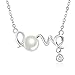 Necklace, Christmas Gift with Exquisite Package 925 Sterling Silver Pendant Necklace J.Rosée Jewelry Freshwater Pearl 