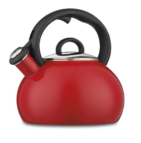 Cuisinart CTK-EOS17R Aura Enamel-on-Steel Stovetop Teakettle, Red - Thumbnail 2
