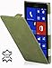 StilGut UltraSlim Genuine Leather Case for Nokia Lumia 925, old style lawn green