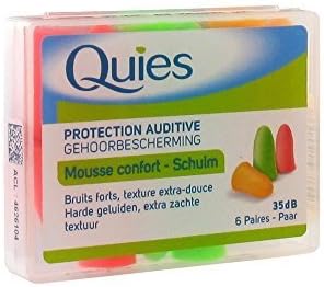 Quies - Protection Auditive - Foam Earplugs 35dB - x 6 Pairs by Quies by Quies