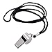 EraseSIZE 2Pc Stainless Steel Extra Loud Whistle with Nylon Lanyard – Great for Coaches, Referees, and Officials bythumb 4