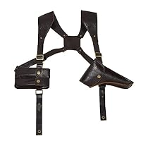 Expeke Nathan Drake Gun Holster PU Leather Gun Holster (Brown(no Belt))
