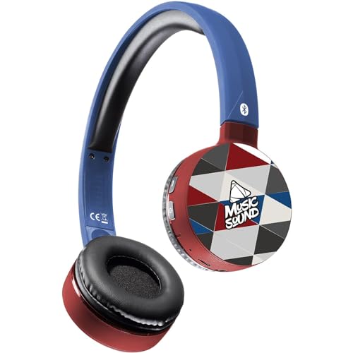 | Headband Bluetooth | Audífonos Auriculares Stereo Supraaurales Bluetooth con Control Remoto en Auriculares - Batería 20 Horas - Recarga 2 Horas - Fantasia Triangulos