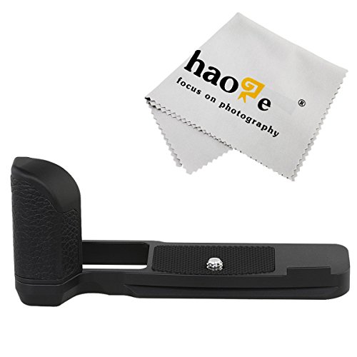 Haoge HG-PENF QR Quick Release Plate Camera Bracket Holder Hand Grip for Olympus Pen-F Pen F PENF fit Arca Swiss Sunwayfoto Kirk RRS Benro Replace ECG-4