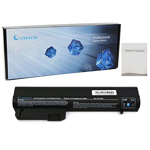 CSE New Laptop Battery for HP EliteBook 2530P 2540P HP COMPAQ Business Notebook 2400 2510P NC2400 for Part #'s RW556AA 411126-001 412779-001 HSTNN-DB21 HSTNN-FB22 Laptop Notebook -12 Months Warranty