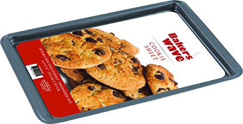 Click Here to See More Images Home Basics BW44005 Non-stick Cookie Baking Sheet, Dark Grey, 14.6