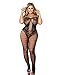 CURRMIEGO Crotchless Bodystocking Plus Size Open Crotch Teddy Lingerie for Women Black