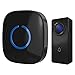 Wireless Doorbell by SadoTech – Waterproof Door Bells & Chimes Wireless Kit, 1000-ft Range,52 Door Bell Chimes, 4 Volume Levels with LED, Wireless Doorbells w/ 1 Receiver & 1 Button, Crosspoint, Black