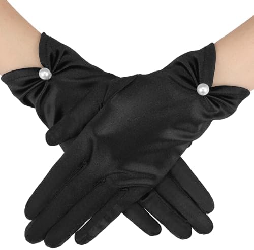 Guantes Cortos De Tul Para Noche – Perfectos Para Bodas, Bailes De Los Años 20, Ópera Y Fiestas De Disfraces, Unisex Adulto Y Niña