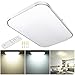 YesHom Dimmable LED 48W Aluminum Flush Mount Ceiling Light Rectangle 25.6