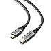 USB C to Mini DisplayPort, QGeeM 4K@60HZ Braided 6ft USB 3.1 Type C to Mini DP Cable for MacBook Pro 2017/2016, Surface Book 2, Galaxy S8 S9(Not Support Thunderbolt2, Any Monitor or HDD)