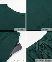 RUBZOOF Women's Short Sleeve Pajama Sets with