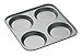 MasterClass 4 Hole Yorkshire Pudding Tray with PFOA Non Stick, Robust 1 mm Carbon Steel, 24 cm